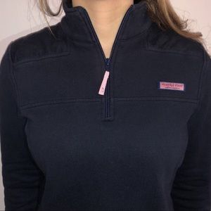 Vineyard Vines Navy Blue Quarter Zip